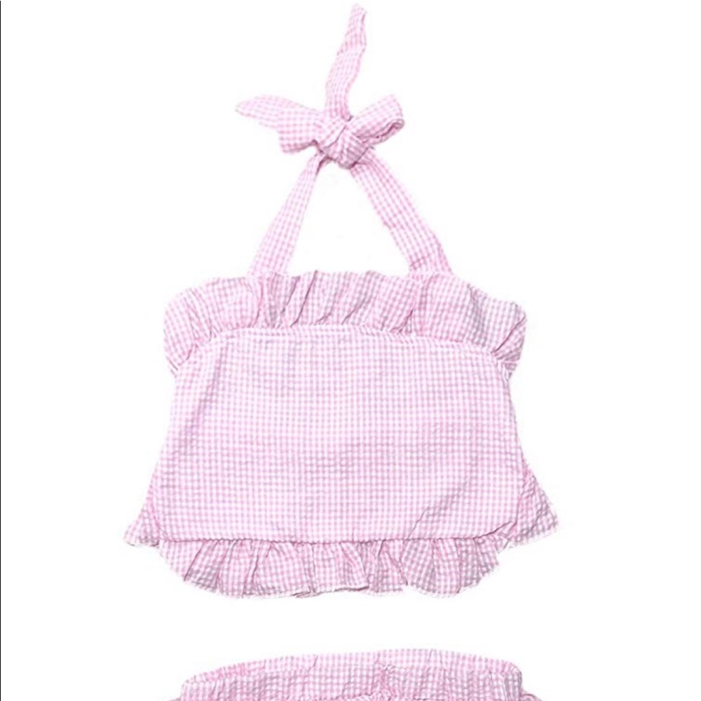 Toddler girl swim suit . 2 piece set
